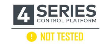Crestron 4-Series Processors: Not tested with Crestron 4-Series Processors
